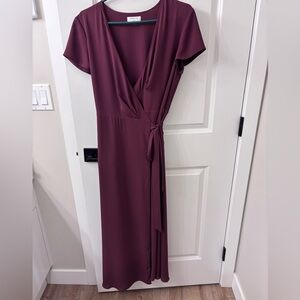 NWOT Babaton Long Wrap Dress